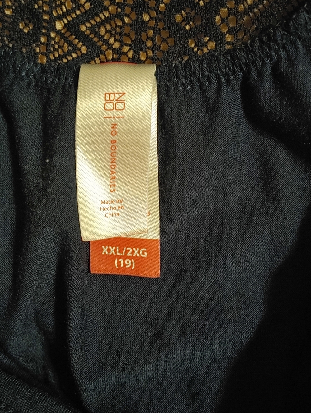 NOBO Navy Strappy Tank Top Sequin Embellished Measures Size Large Like New - Picture 2 of 4